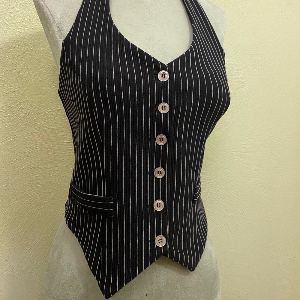 Pinstripe vest